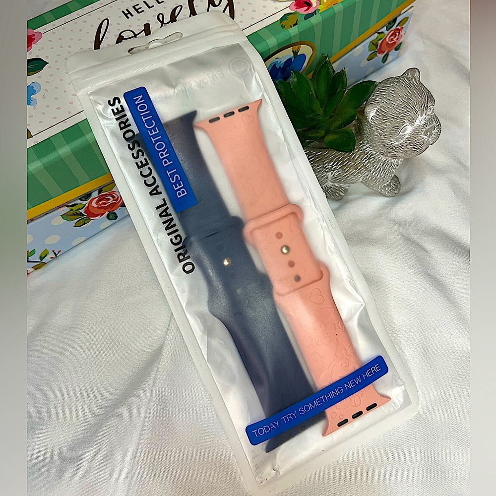 Watch Bands - Apple 42 44 45 mm Disney’s LILO & STITCH | Navy Blue & Pink - Picture 12 of 12